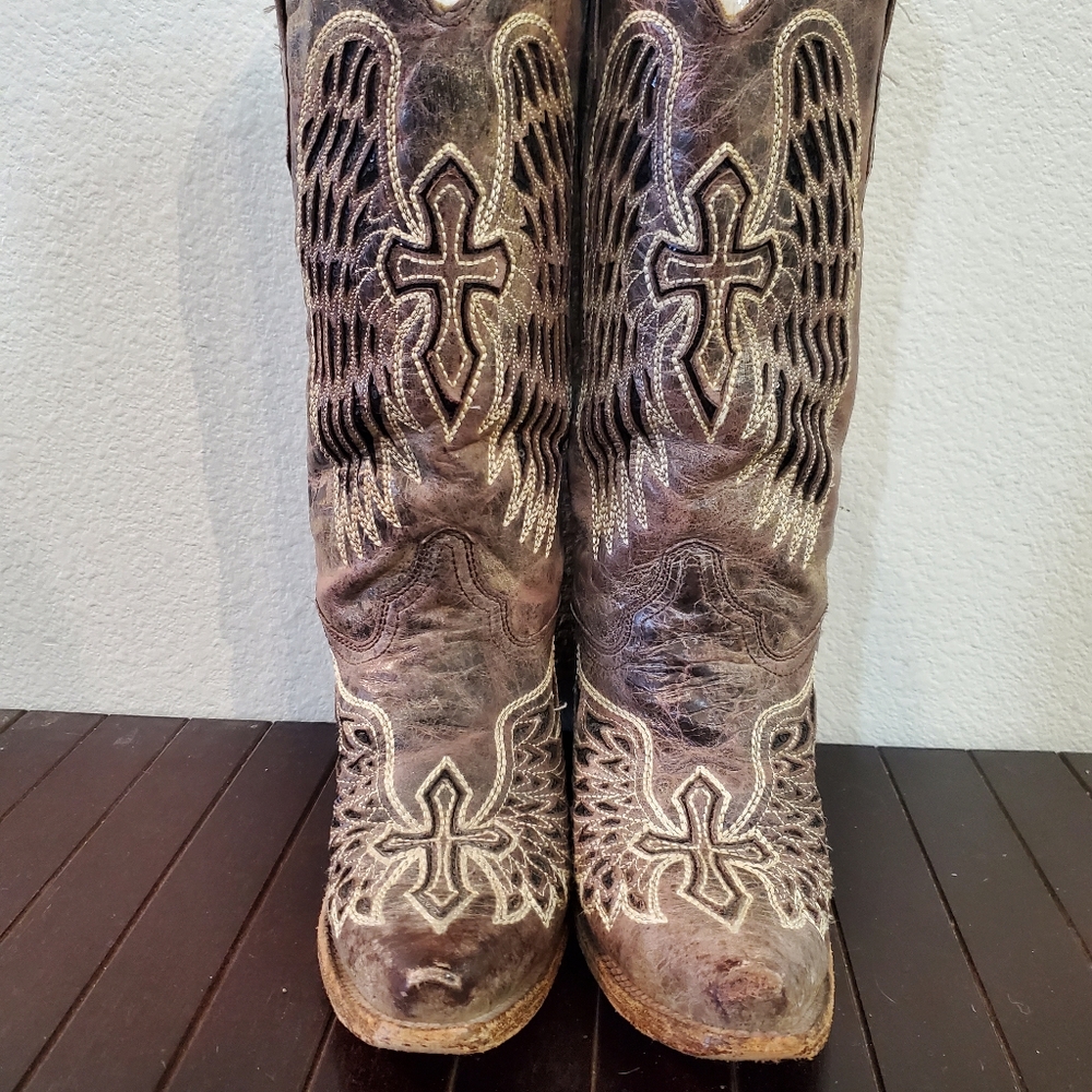Corral Leather Cowboy Boots 8M